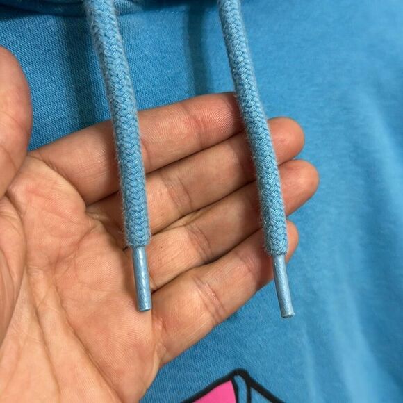 Adidas The Simpsons Collaboration Mens Blue Fleece Squishee Hoodie Size Medium - Picture 4 of 11